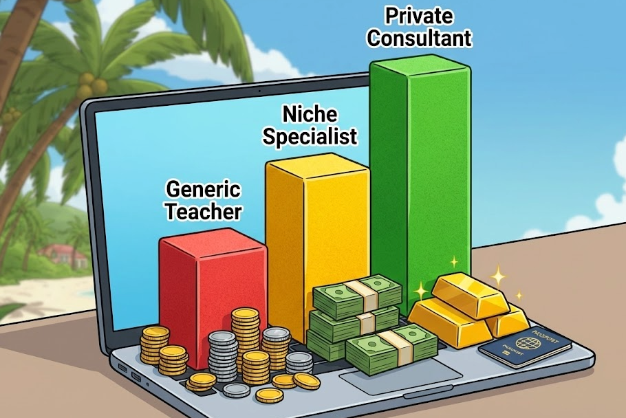 Teaching English online setup