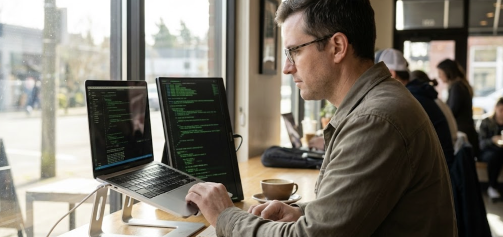 Portable Monitor Stand for Better Ergonomics